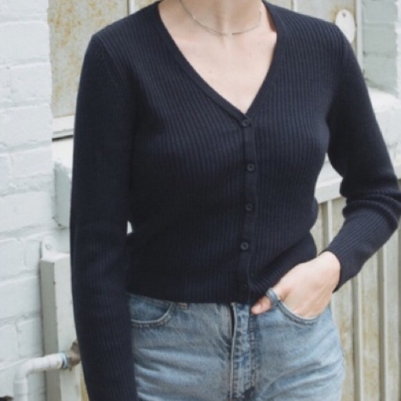 Brandy melville navy cardigan Clearance